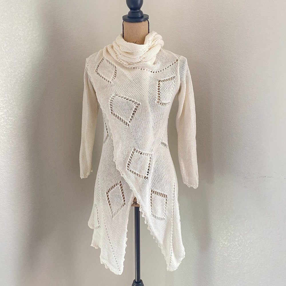 Cream knit cardigan